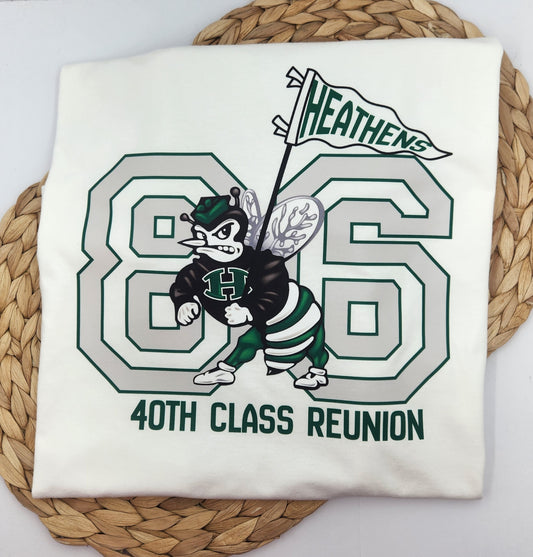 Huntsville High 40th Reunion Short Sleeve Tee - WHITE