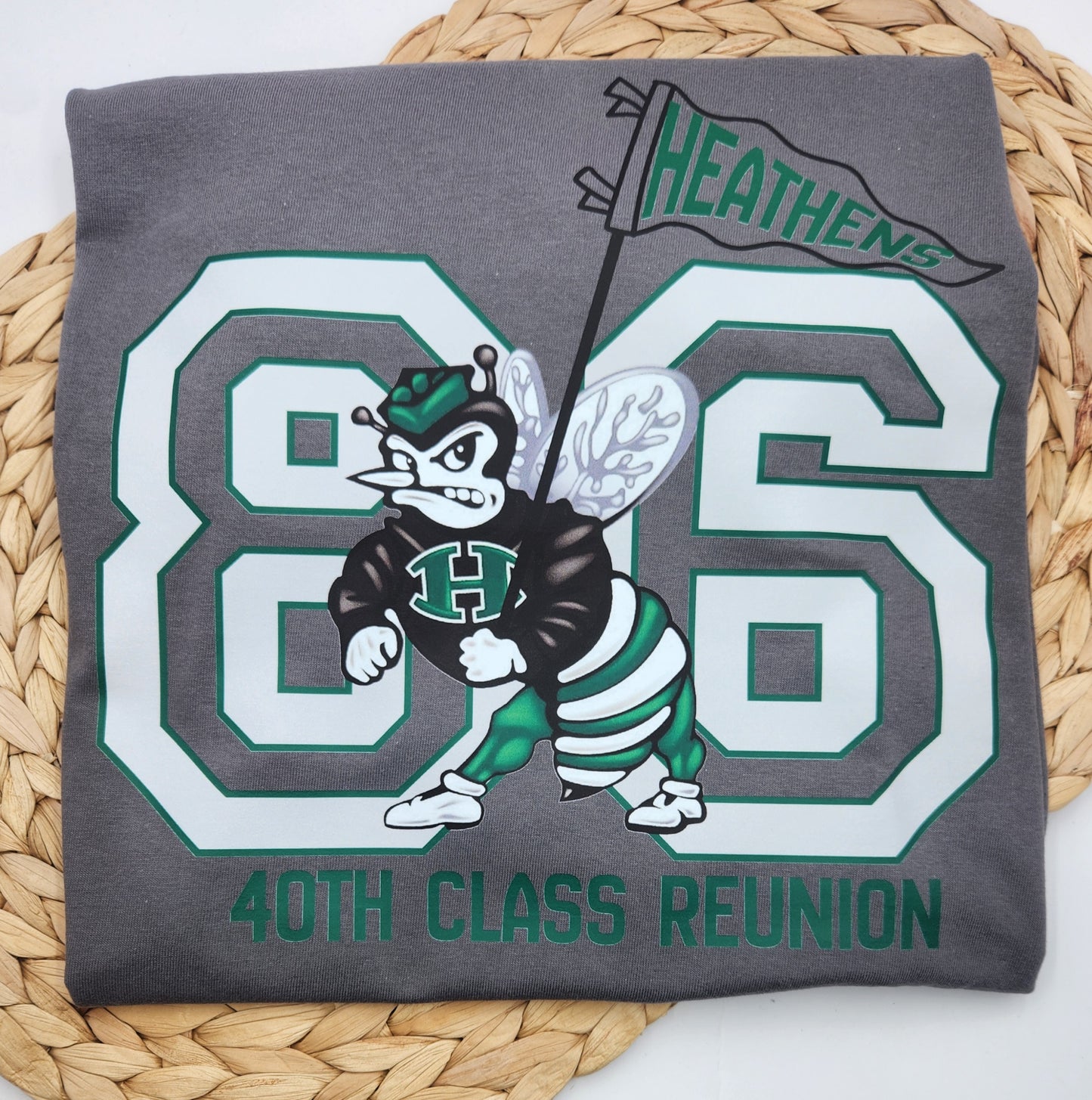 Huntsville High 40th Reunion Short Sleeve Tee - GREY