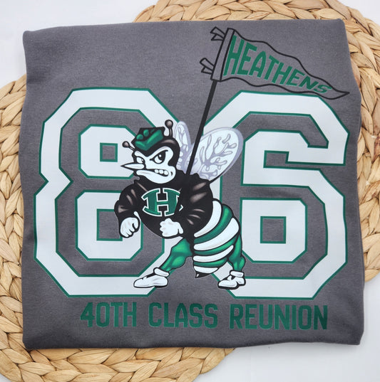 Huntsville High 40th Reunion Short Sleeve Tee - GREY