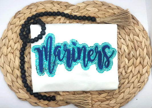 Embroidered Sequin Marines Short Sleeve Shirt