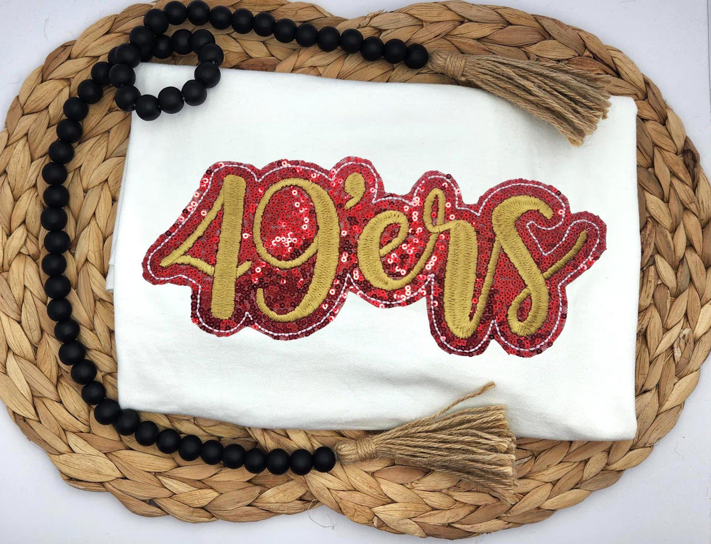 Sequin 49ers Short Sleeve Shirt
