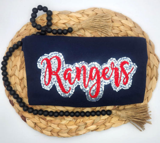 Embroidered Sequin Rangers Short Sleeve Shirt