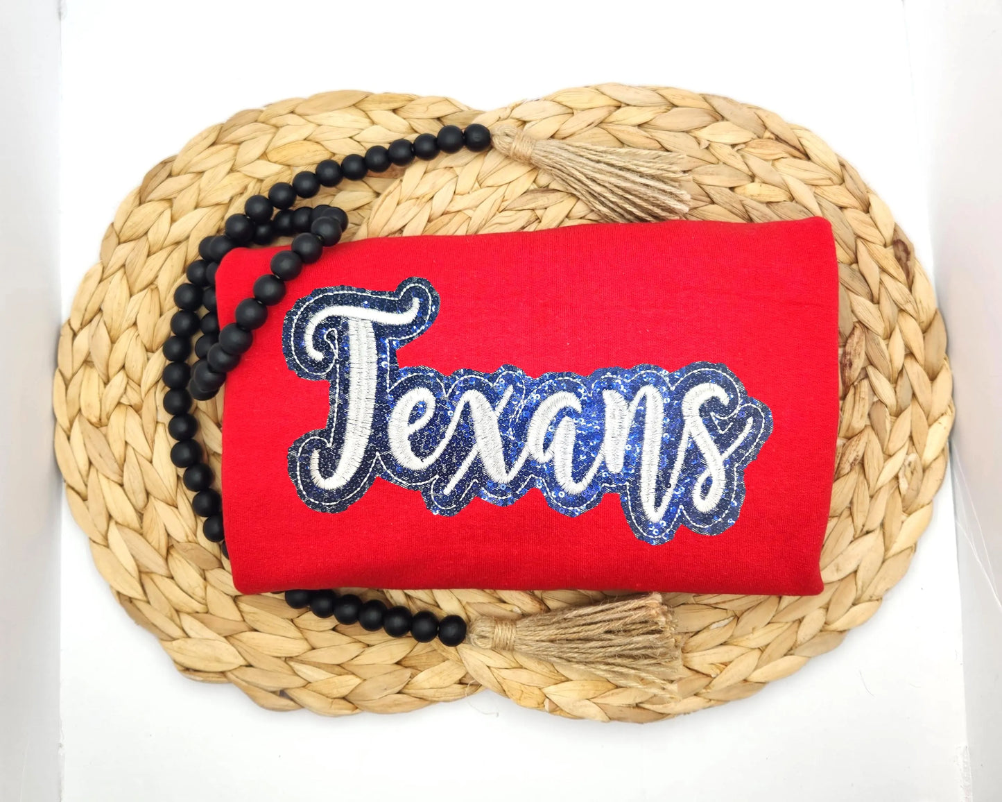 Sequin Texans Short Sleeve Shirt